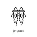 Jet pack icon from Astronomy collection. Royalty Free Stock Photo