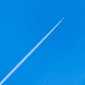 Jet plane in sky Royalty Free Stock Photo