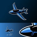 Jet plane war soldier mascot sport gaming esport logo template for squad team club