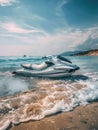 Jet Ski on Beach Royalty Free Stock Photo