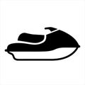 Jet ski icon isolated on white background from transportation collection.