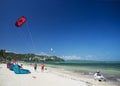 Jet ski and kite surf in bolabog beach boracay philippines
