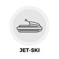 Jet-Ski Line Icon Royalty Free Stock Photo