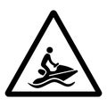 Jet Ski Symbol Sign,Vector Illustration, Isolate On White Background Label. EPS10