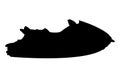 Jet ski, water scooter Silhouette Royalty Free Stock Photo