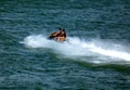 Jet-Skiing on the blue river