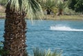 Jet skiing on the Colorado River Royalty Free Stock Photo