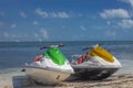 Jet ski on the beach