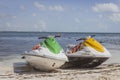 Jet ski on the beach