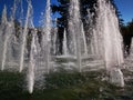 Jet streams from the fountain