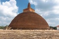 Jetavana Dagoba landmark of Anuradhapura, Sri Lanka, Asia. Royalty Free Stock Photo