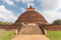Jetavana Dagoba landmark of Anuradhapura, Sri Lanka, Asia. Royalty Free Stock Photo
