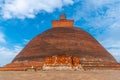 Jetavanarama dagoba at annuradhapura at Sri Lanka