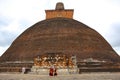 Jetavanarama Stupa With Monks, Sri Lanka