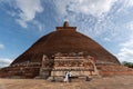 The Jetavanaramaya is a Buddhist Stupa located in the ruins of Jetavana in the ancient city Anuradhapura,Sri lanka