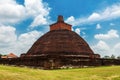 Jetavanaramaya stupa dagoba in the ruins of Jetavana in Anuradhapura - the sacred world heritage city, Sri Lanka.