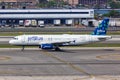 JetBlue Airbus A320 airplane at New York JFK Airport in the United States