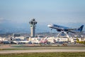 JetBlue Airlines Jet Takes Off at Los Angeles International Airport LAX