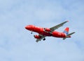 JetBlue Blue Bravest Airbus A320 Red Aircraft Honoring FDNY New York City Fire Department Royalty Free Stock Photo