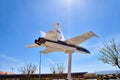 JetHawks, Lancaster, California, USA - April 5, 2017 :JetHawks, Lancaster, California, USA. The NASA F18 aircraft on the