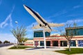 JetHawks, Lancaster, California, USA - April 5, 2017 :JetHawks, Lancaster, California, USA. The NASA F18 aircraft on the