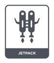 jetpack icon in trendy design style. jetpack icon isolated on white background. jetpack vector icon simple and modern flat symbol Royalty Free Stock Photo