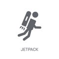 Jetpack icon. Trendy Jetpack logo concept on white background fr