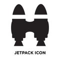 Jetpack icon vector isolated on white background, logo concept o Royalty Free Stock Photo