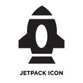 Jetpack icon vector isolated on white background, logo concept o Royalty Free Stock Photo