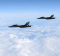 Jets at high altitude Royalty Free Stock Photo