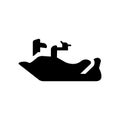 Jetski Facing Right icon. Trendy Jetski Facing Right logo concept on white background from Nautical collection