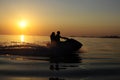 Jetski sunset Royalty Free Stock Photo