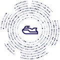 jetski vector icon. jetski editable stroke. jetski linear symbol for use on web and mobile apps, logo, print media. Thin line