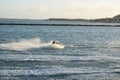 Jetskiing at the beach in Miami Royalty Free Stock Photo