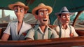 The Jetsons Style Italy: Three Men In A Boat Tv Movie