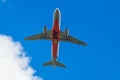 Jetstar Airbus A320 at Melbourne Tullamarine under Royalty Free Stock Photo