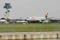 Jetstar Airbus A320 ready for takeoff. Royalty Free Stock Photo