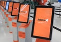 Jetstar airline check in Royalty Free Stock Photo