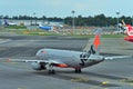 Jetstar Asia Airbus A320 taxiing at Changi Airport