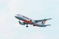 Jetstar Commercial Passenger Plane Landing in Phuket