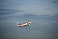 Jetstar passenger jet departs from Kingsford-Smith airport. Sydney