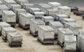 Jettainer unit load devices at the Vienna Airport