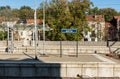 Jette, Brussels Capital Region , Belgium - Empty platform of the local jette Railwaystation