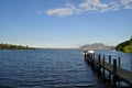 Jetty on Acacia Bay, North Island New Zealand Royalty Free Stock Photo