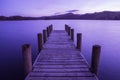 Jetty on Coniston Water in the Lake District Royalty Free Stock Photo