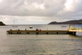 A jetty extension in progress on bequia