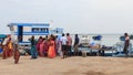 Jetty and ferry at Nainativu Nagapooshani Amman Temple -Jaffna - Sri Lanka