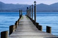 Jetty at lake Chiemsee