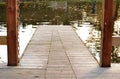 Jetty on the lake Royalty Free Stock Photo