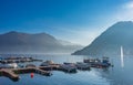 Jetty in Lake Lugano, Switzerland